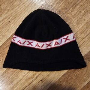 Armani Exchange Black Beanie